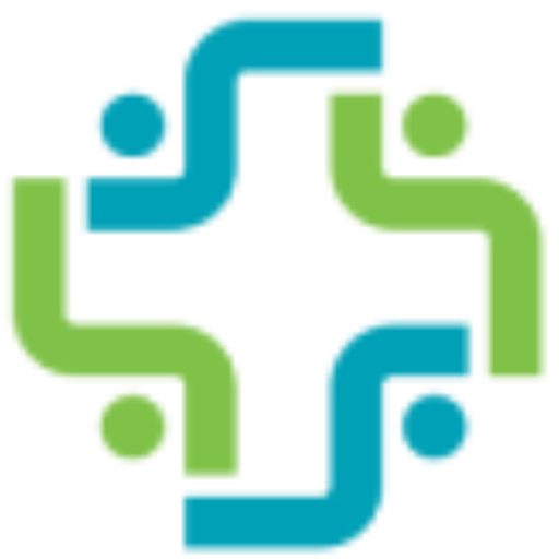 Synergy Super Speciality Hospital logo featuring a stylized green and blue cross, symbolizing healthcare and teamwork.