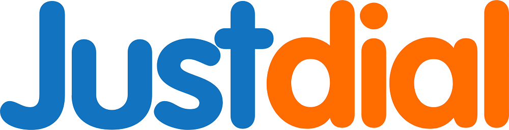 Justdial logo in blue and orange, representing India’s popular local search engine and business listing platform.
