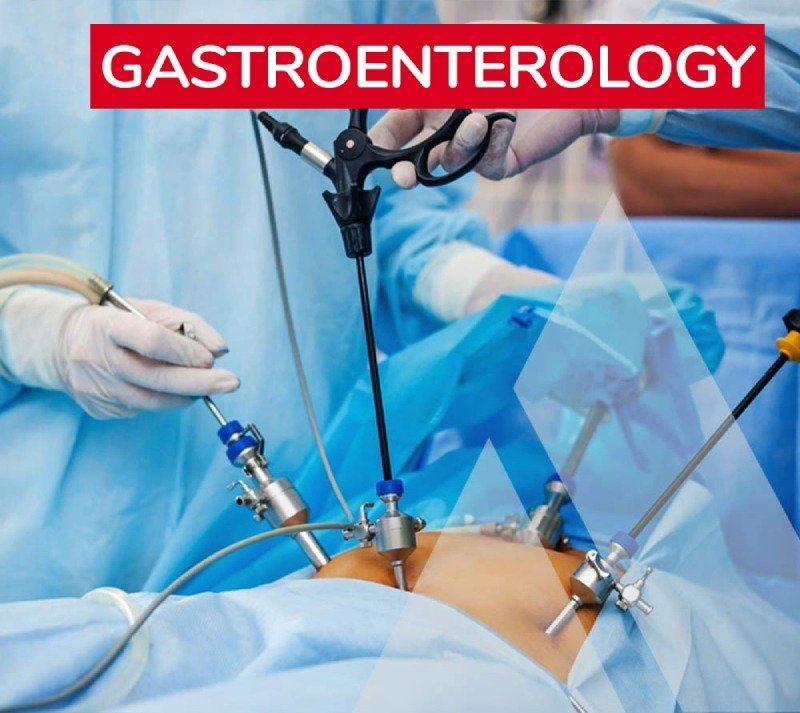 Surgeons performing a gastroenterology procedure at Synergy Super Speciality Hospital, highlighting advanced medical care for digestive health in Bhopal.