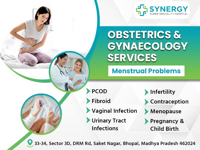 Gynecologist consulting with a female patient in a clinical setting