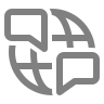 Language selection icon indicating multilingual support at Synergy Super Speciality Hospital in Bhopal.
